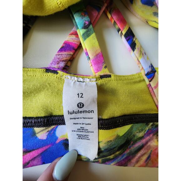 Lululemon Sports Bra Women's 12 Multicolor - Picture 3 of 6